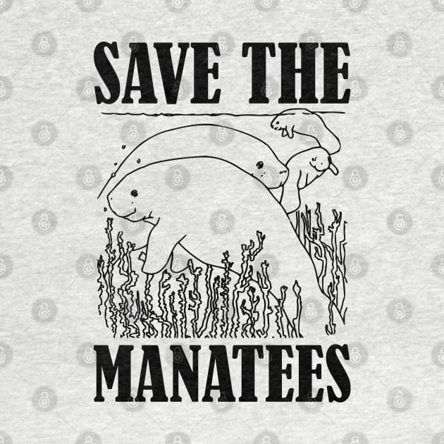 Manatee - Save the manatees by KC Happy Shop